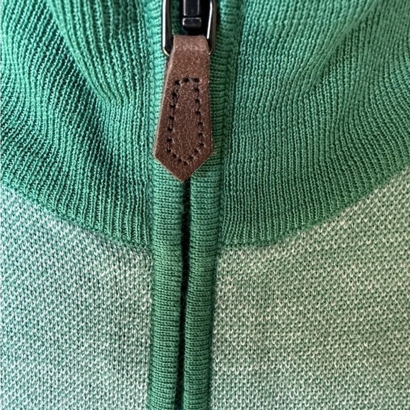 Men Augusta National Clubhouse Quarter Zip Up Made In Italy Masters wool vest M - Picture 4 of 9